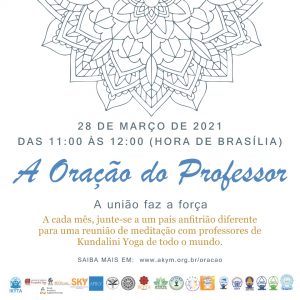 A Oração do Professor <BR>Março